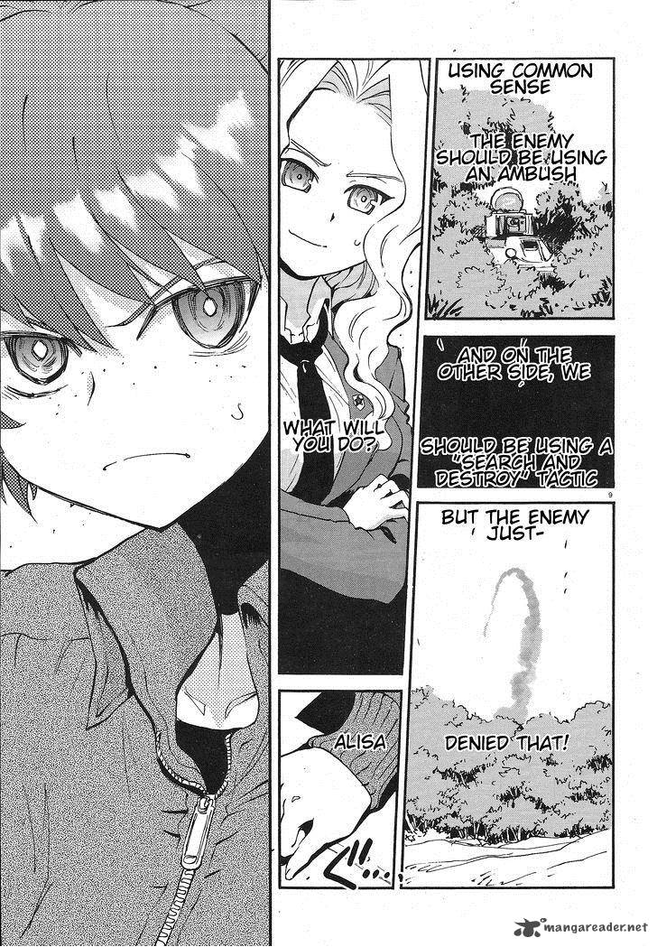 Girls Panzer Ribbon No Musha Chapter 4 Page 9