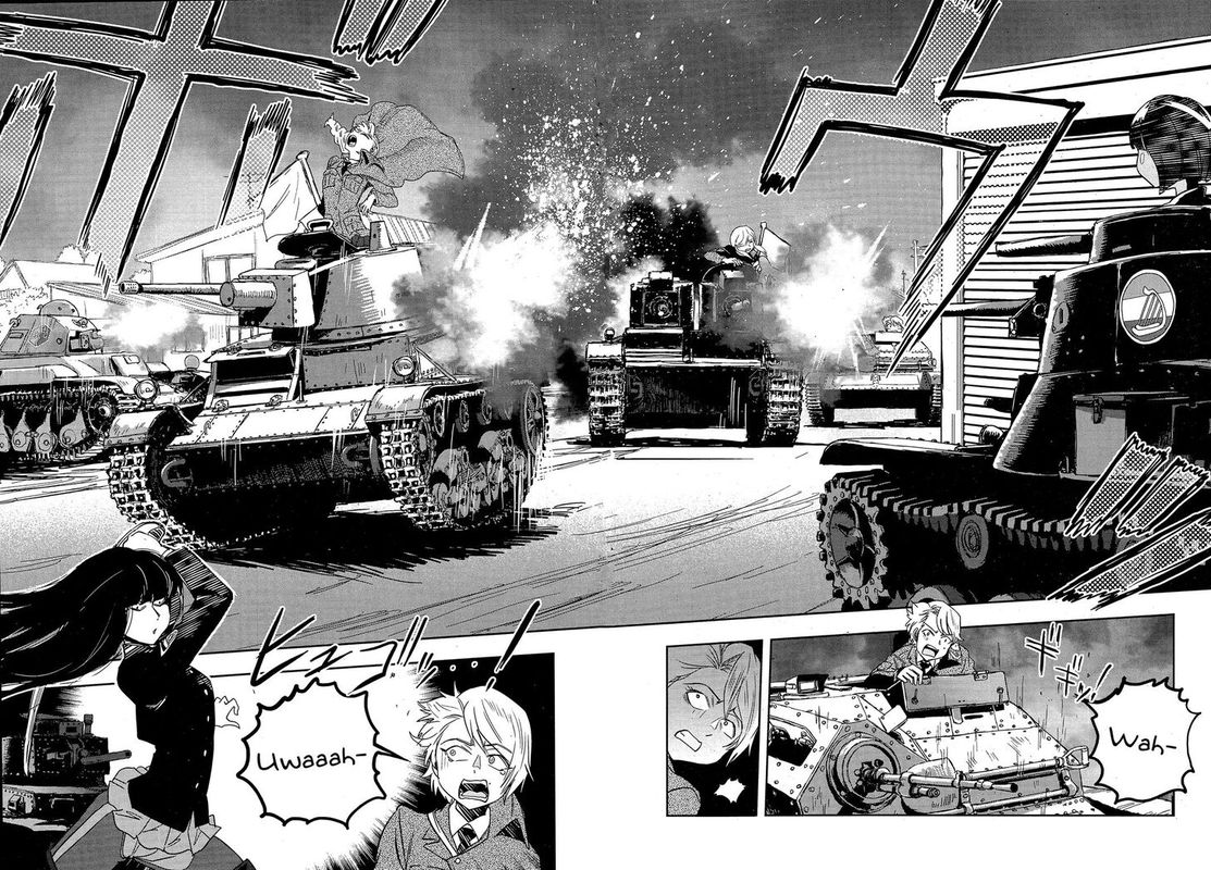 Girls Panzer Ribbon No Musha Chapter 49 Page 35