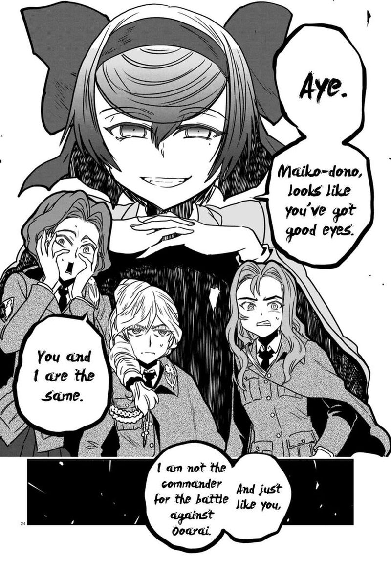 Girls Panzer Ribbon No Musha Chapter 51 Page 24