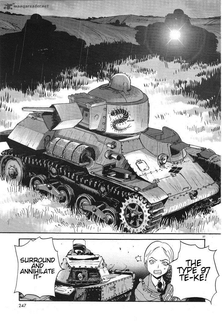 Girls Panzer Ribbon No Musha Chapter 6 Page 35
