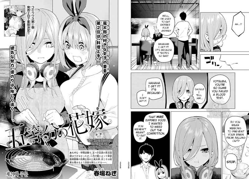 Go Toubun No Hanayome Chapter 21 Page 2