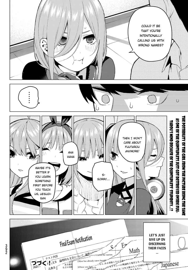 Go Toubun No Hanayome Chapter 35 Page 21