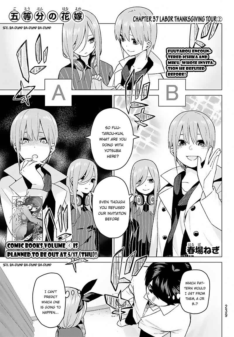 Go Toubun No Hanayome Chapter 37 Page 2