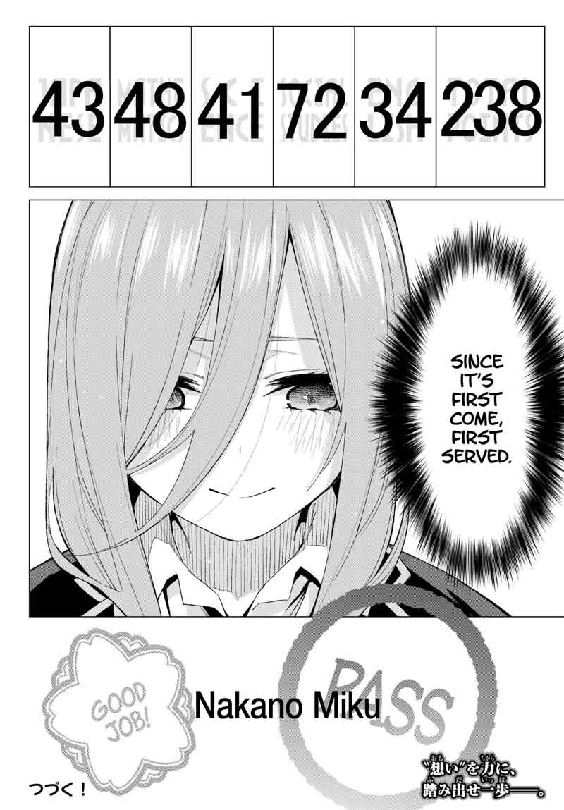 Go Toubun No Hanayome Chapter 55 Page 20