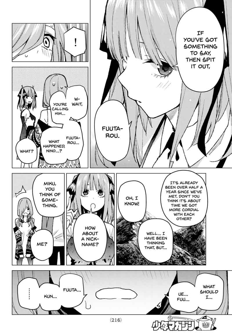 Go Toubun No Hanayome Chapter 62 Page 4