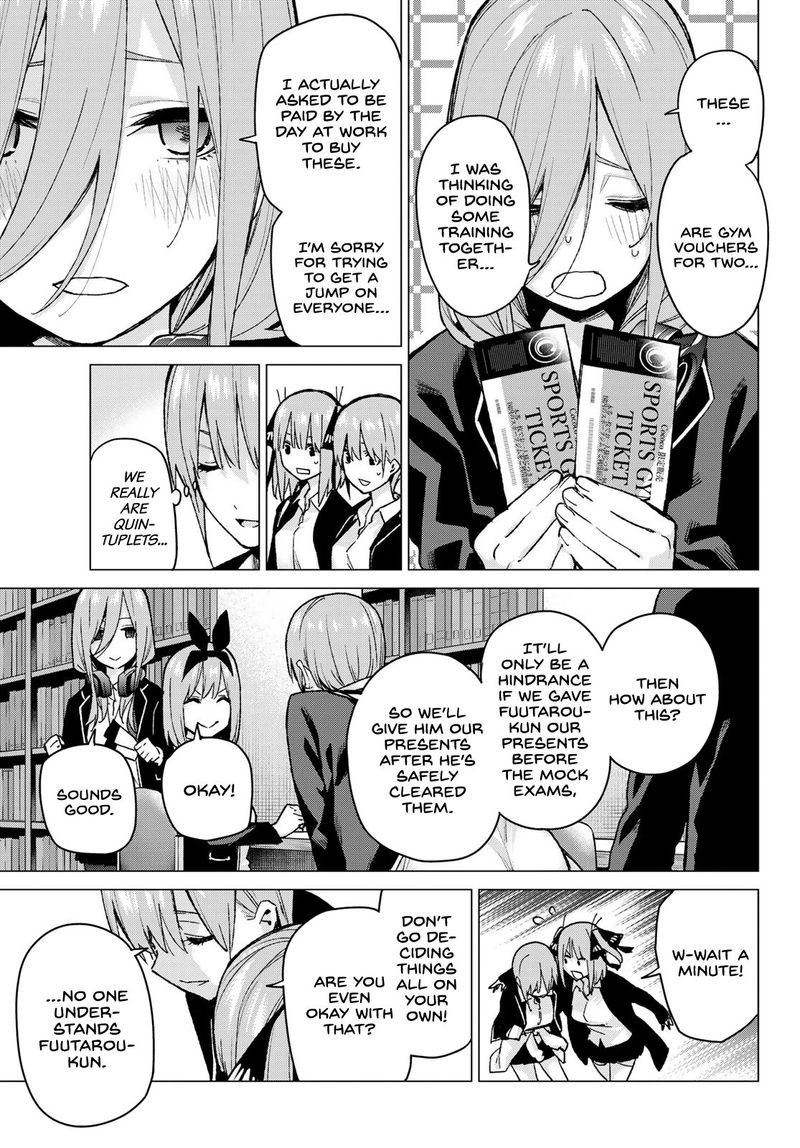 Go Toubun No Hanayome Chapter 75 Page 14