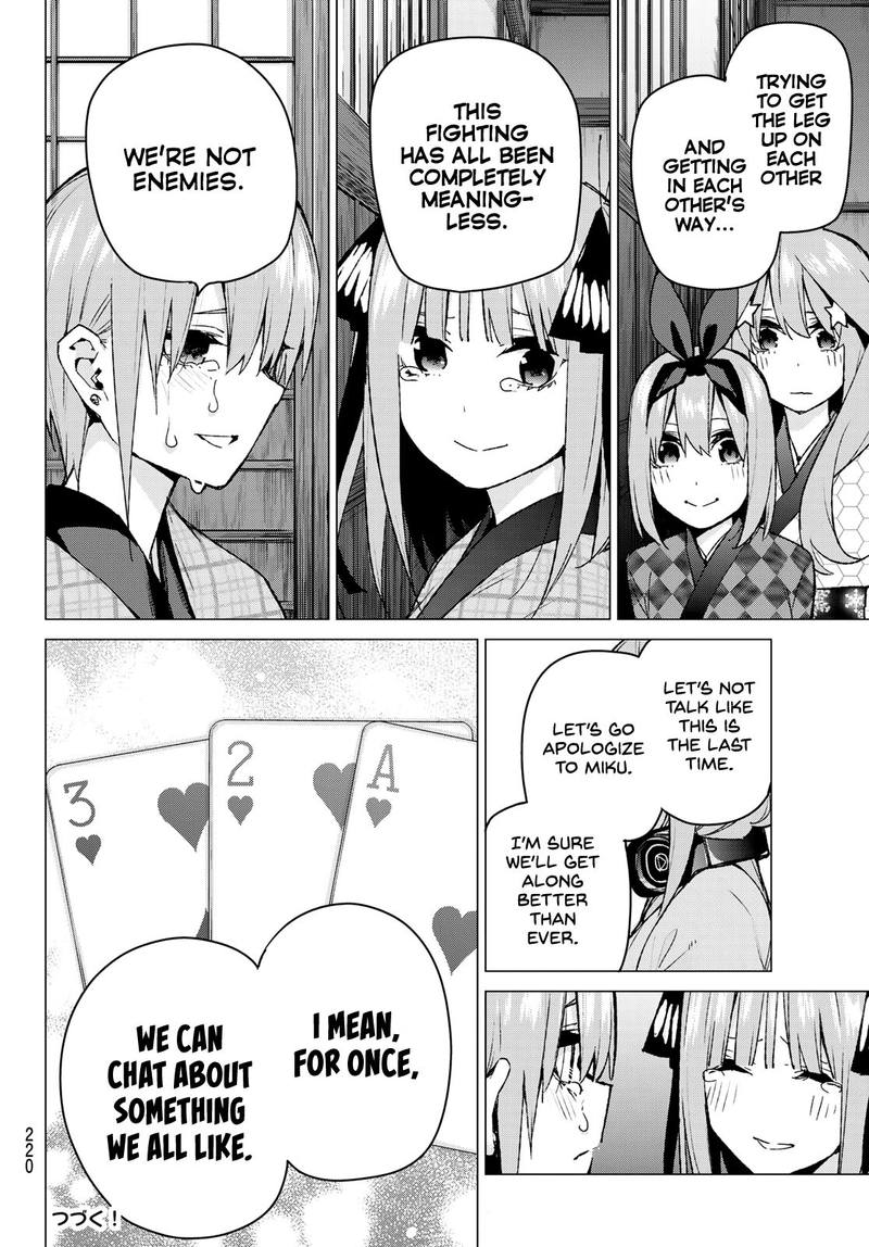 Go Toubun No Hanayome Chapter 85 Page 20