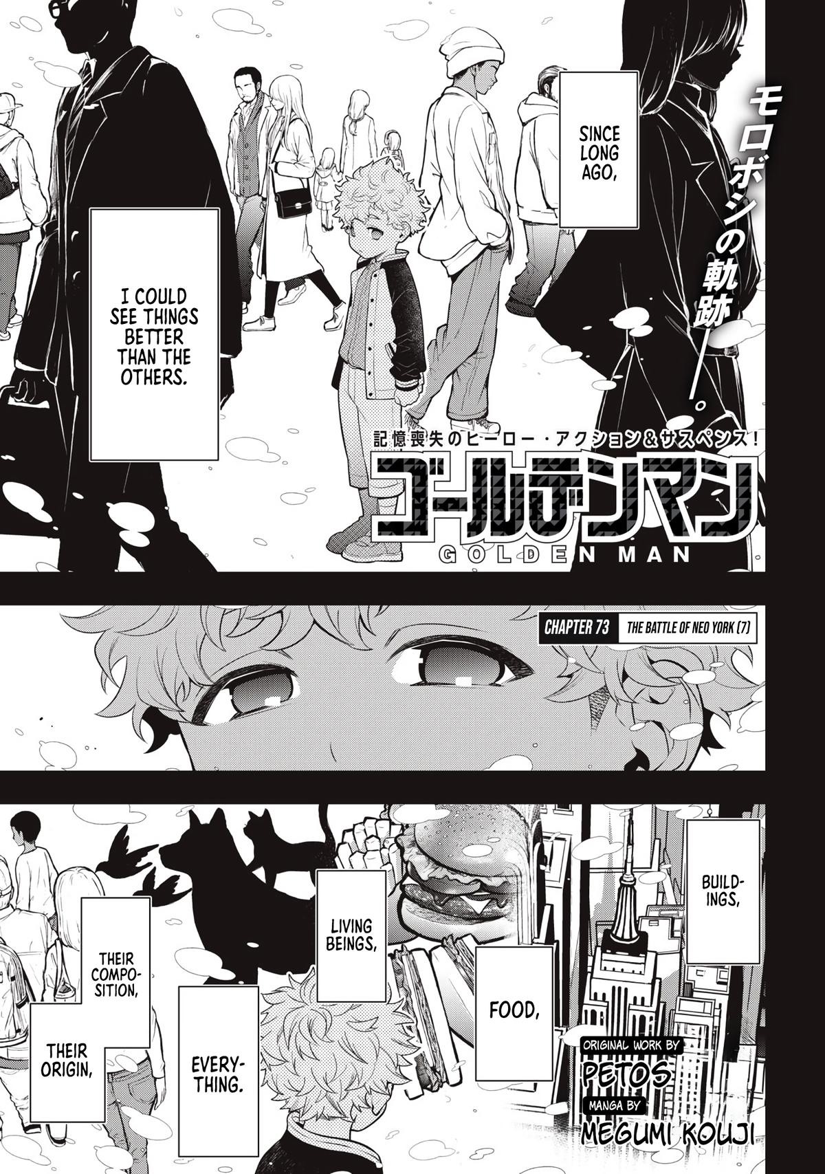 Golden Man Petos Chapter 73 Page 1