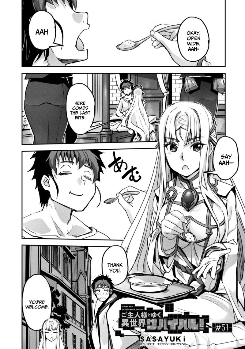 Goshujin Sama To Yuku Isekai Survival Chapter 51 Page 3