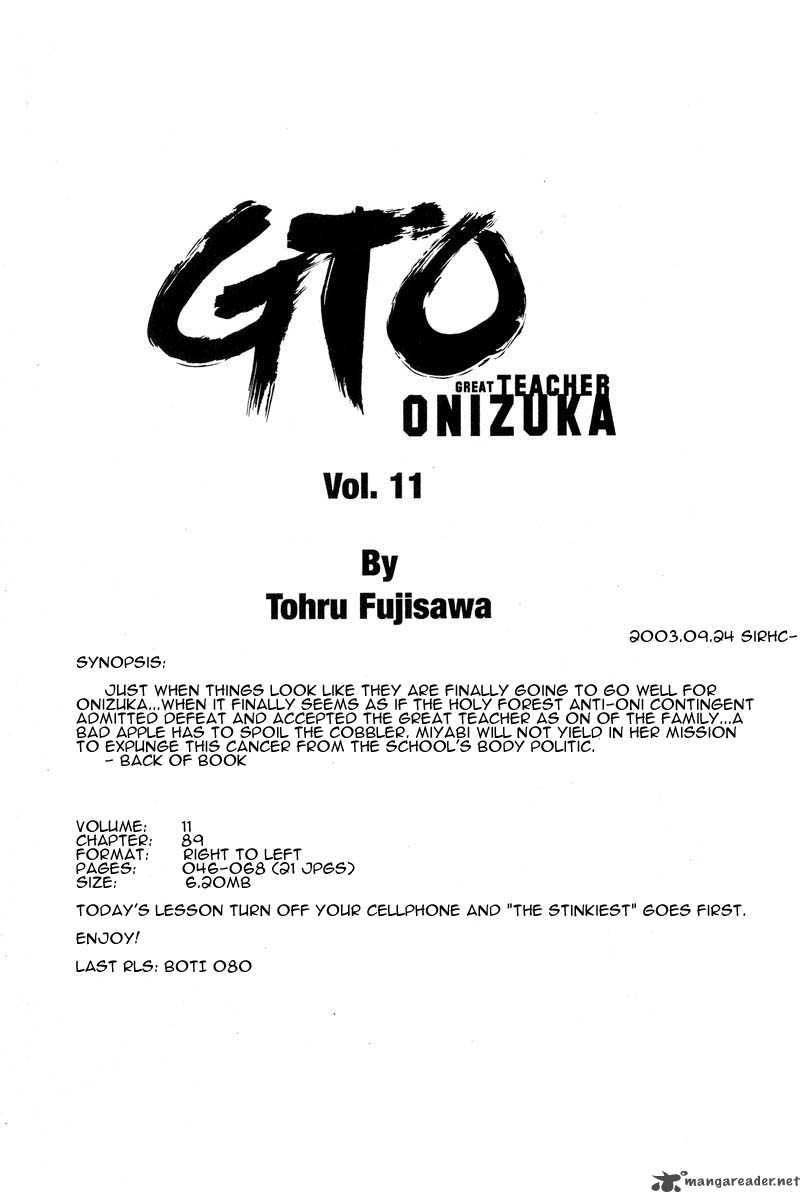 Great Teacher Onizuka Chapter 89 Page 22