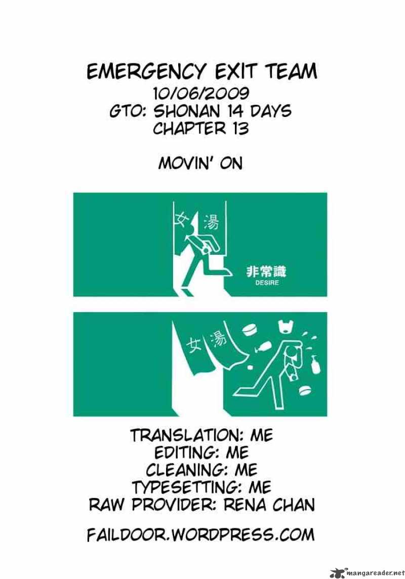 Gto Shonan 14 Days Chapter 13 Page 19