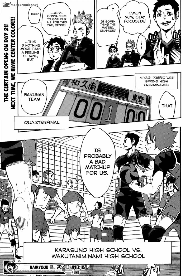 Haikyu Chapter 115 Page 20