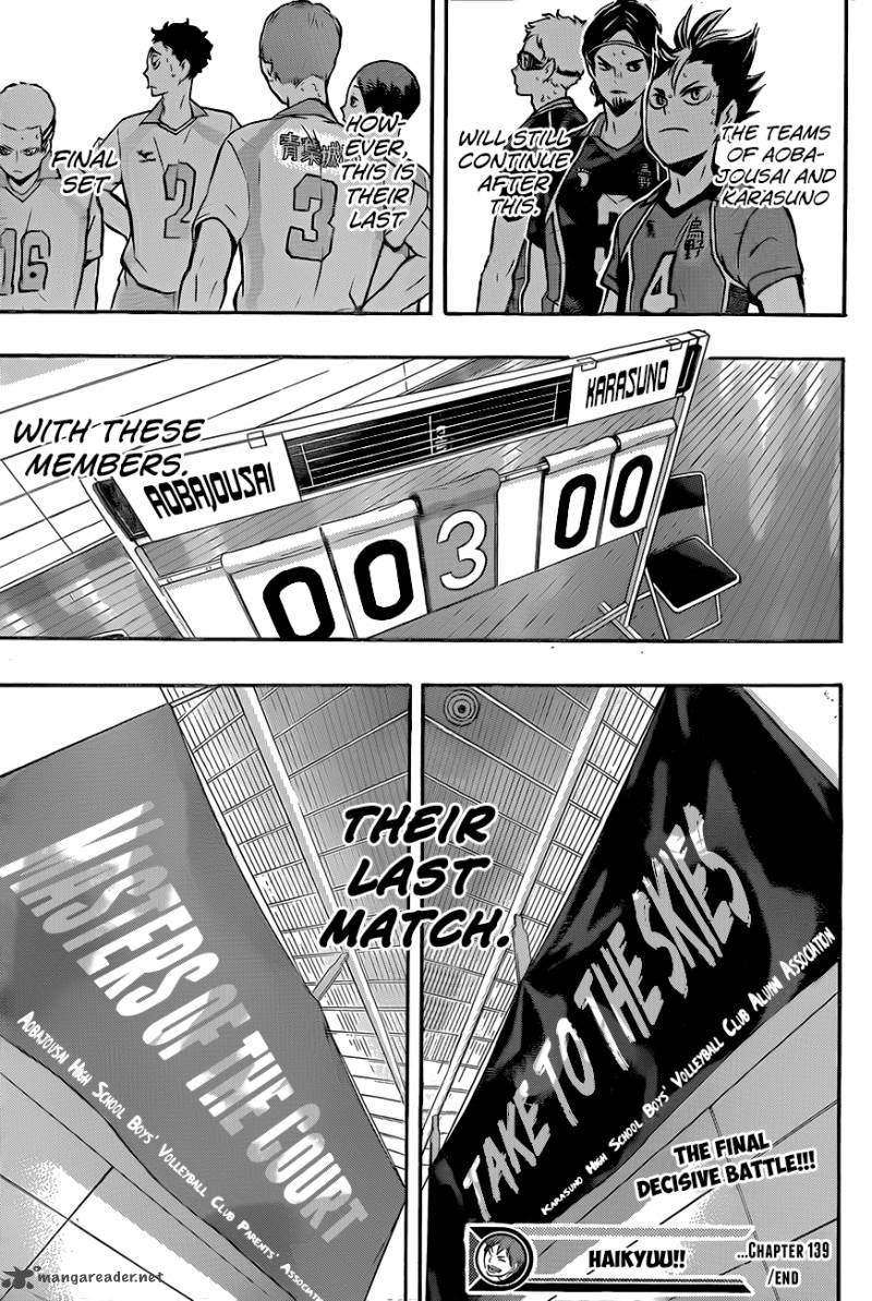 Haikyu Chapter 139 Page 18