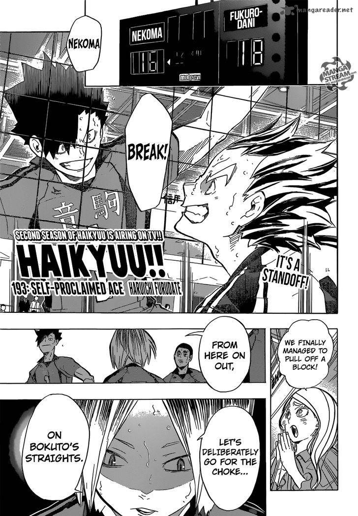 Haikyu Chapter 193 Page 1