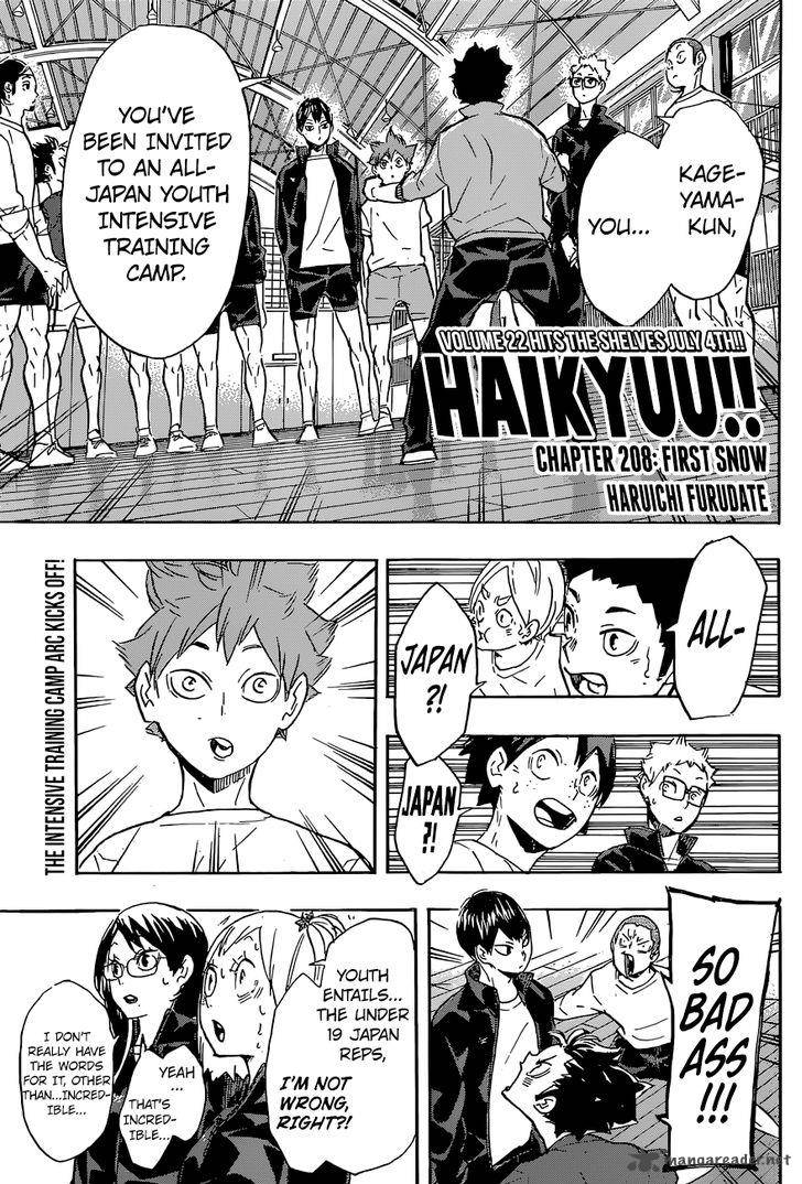 Haikyu Chapter 208 Page 1