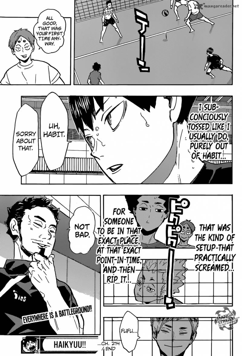 Haikyu Chapter 214 Page 19