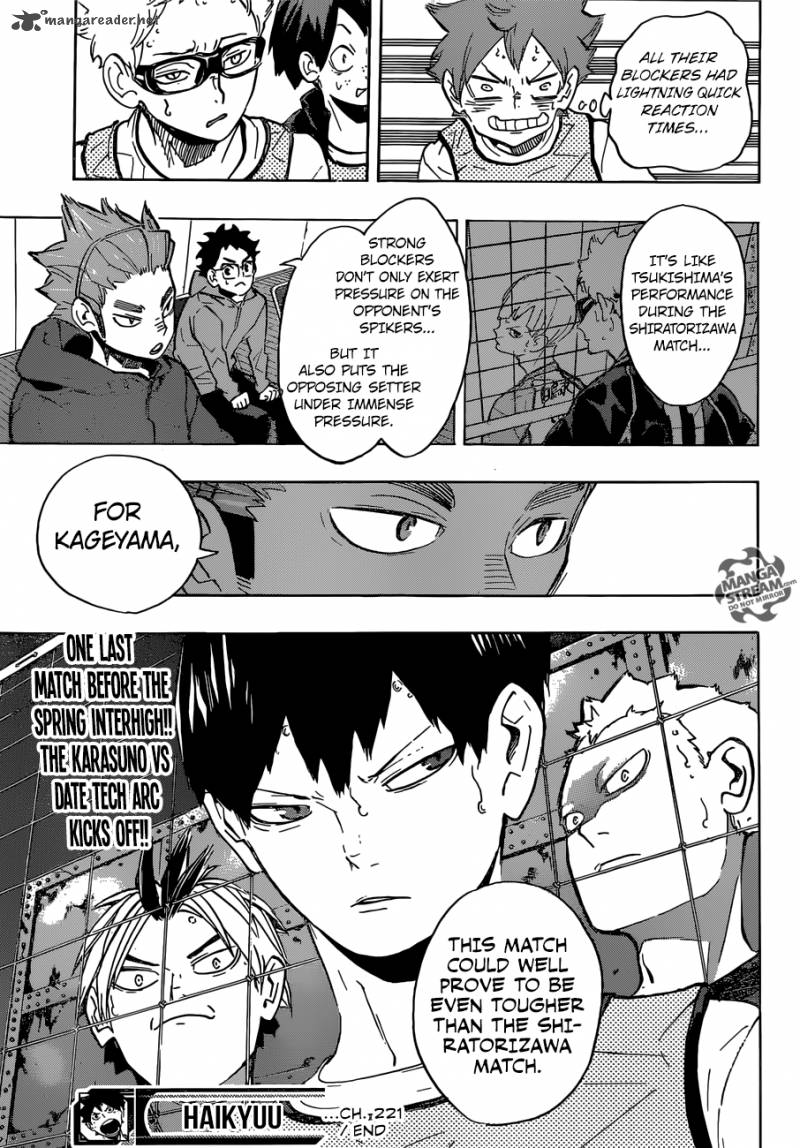 Haikyu Chapter 221 Page 15