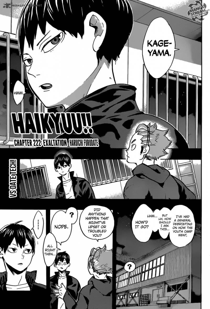 Haikyu Chapter 222 Page 1