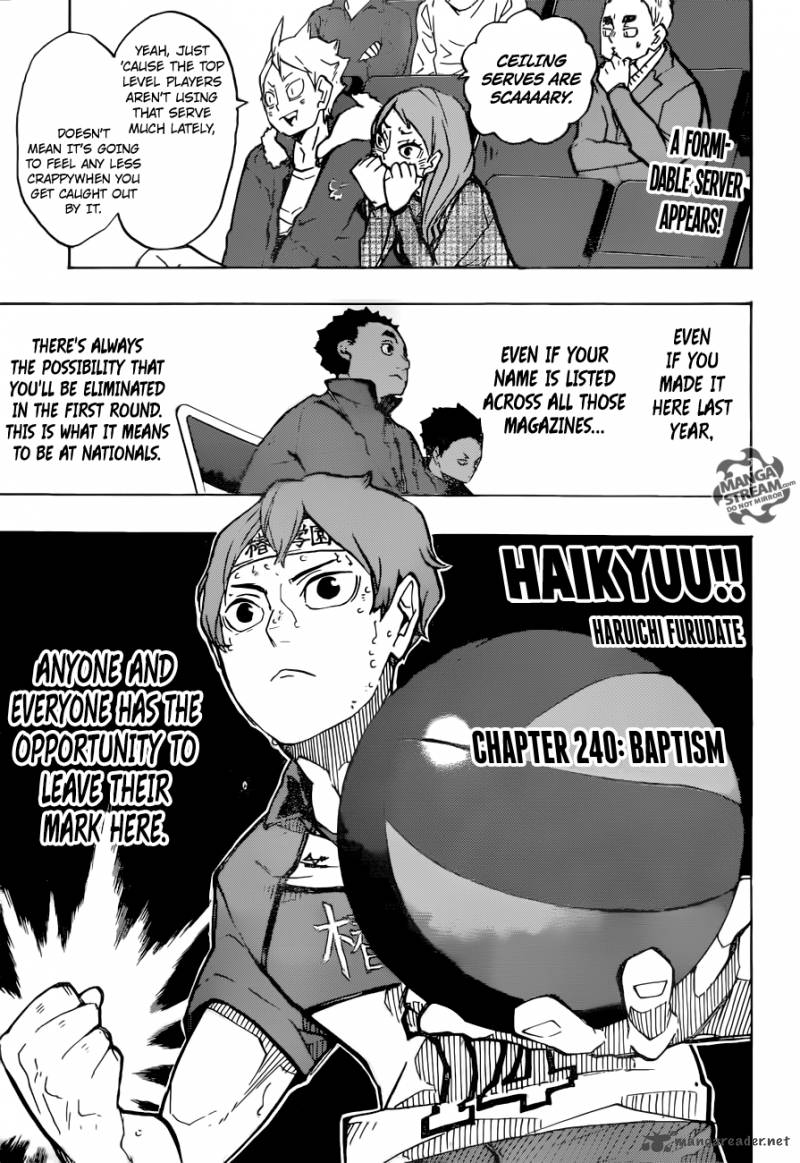 Haikyu Chapter 240 Page 1