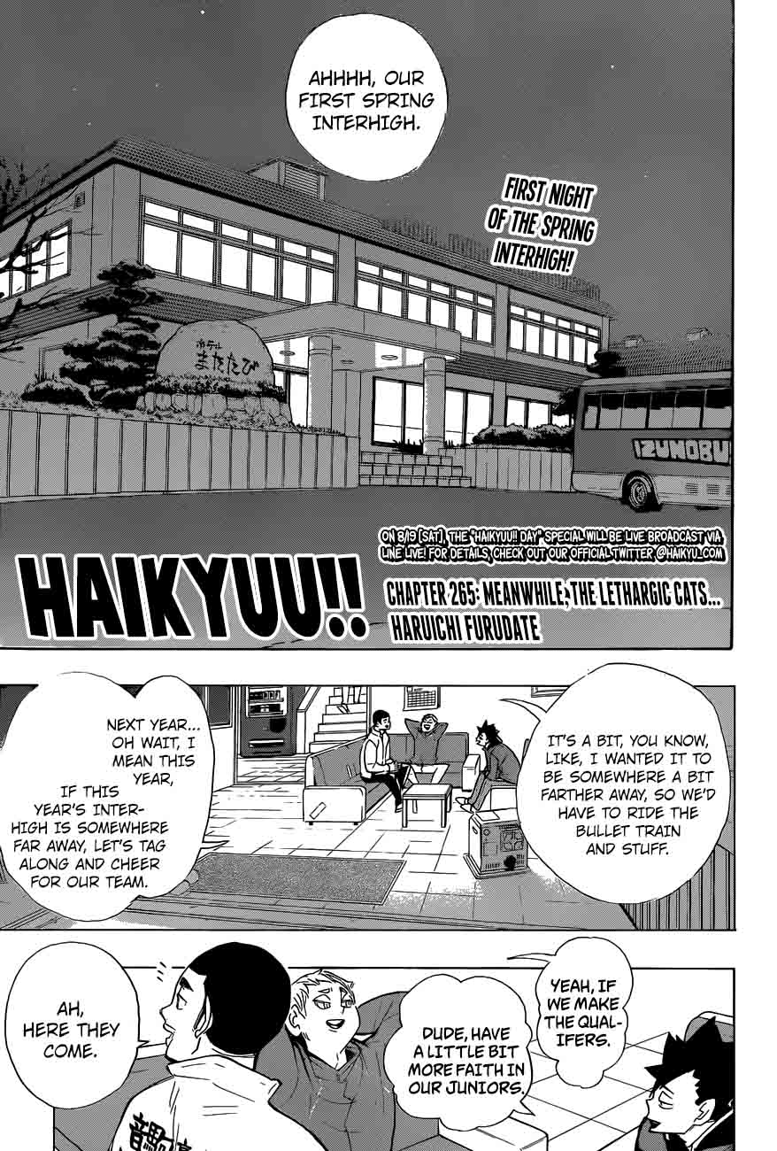 Haikyu Chapter 265 Page 1