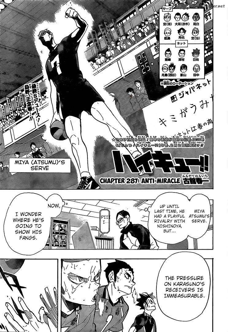 Haikyu Chapter 287 Page 1