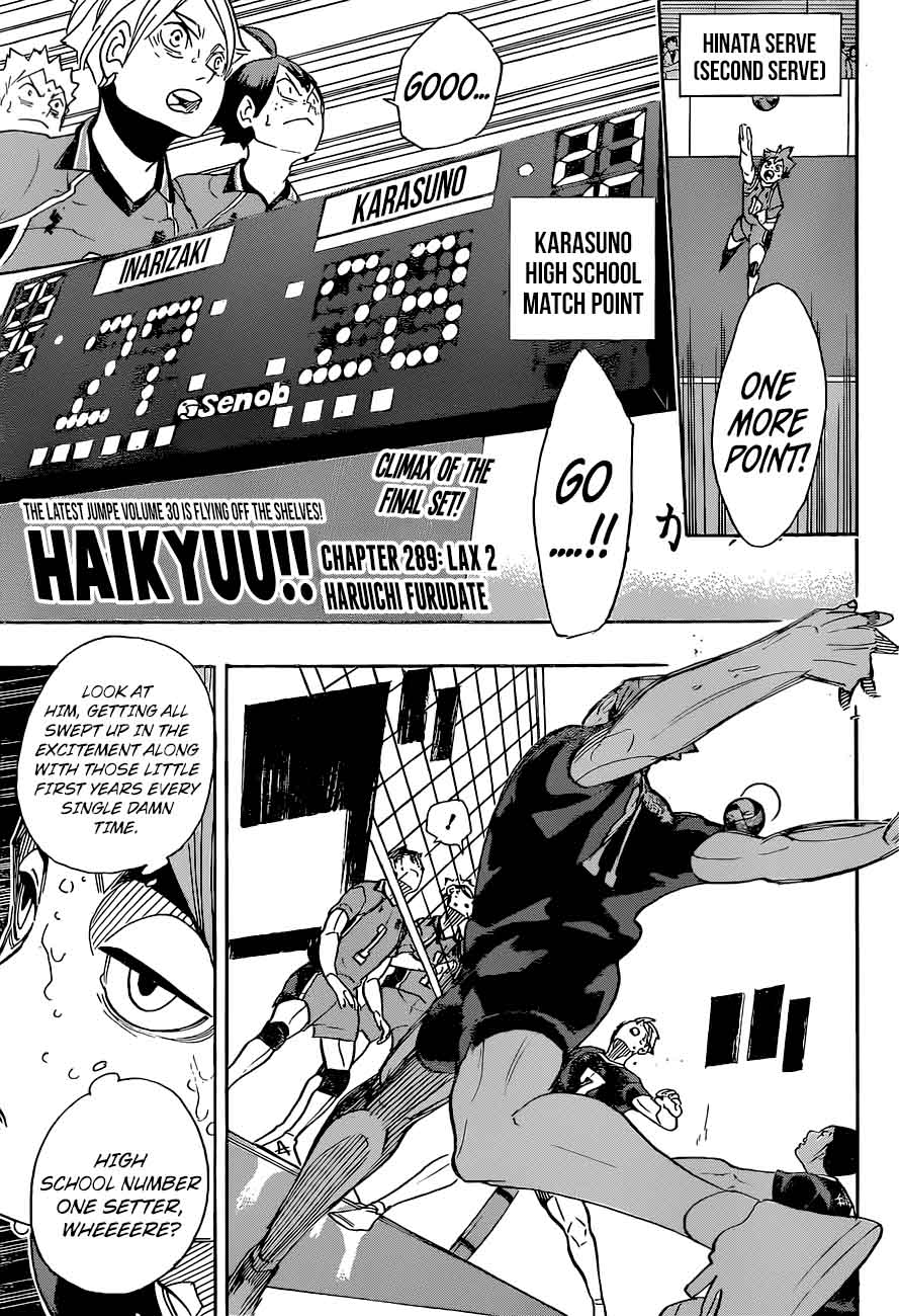 Haikyu Chapter 289 Page 1