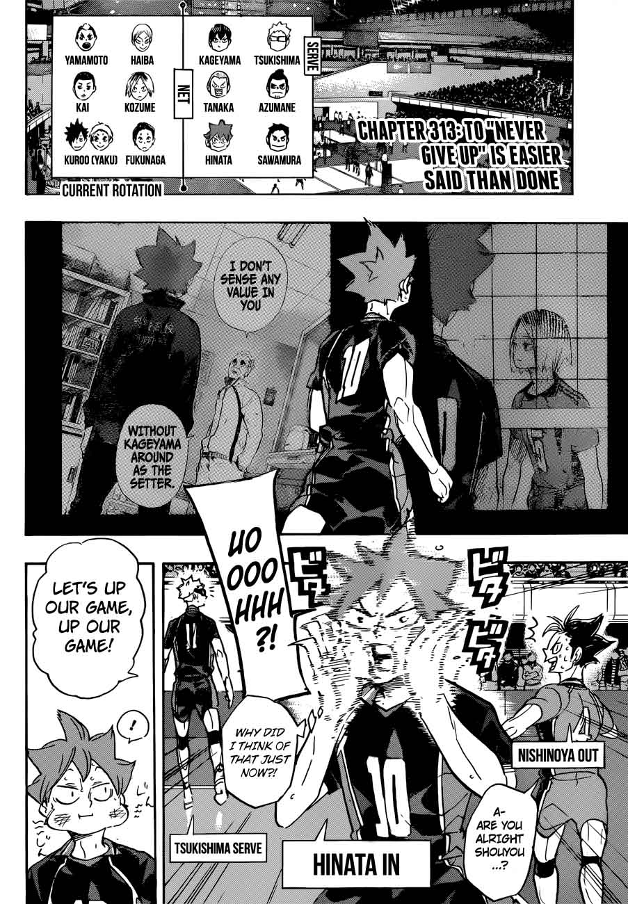 Haikyu Chapter 313 Page 2