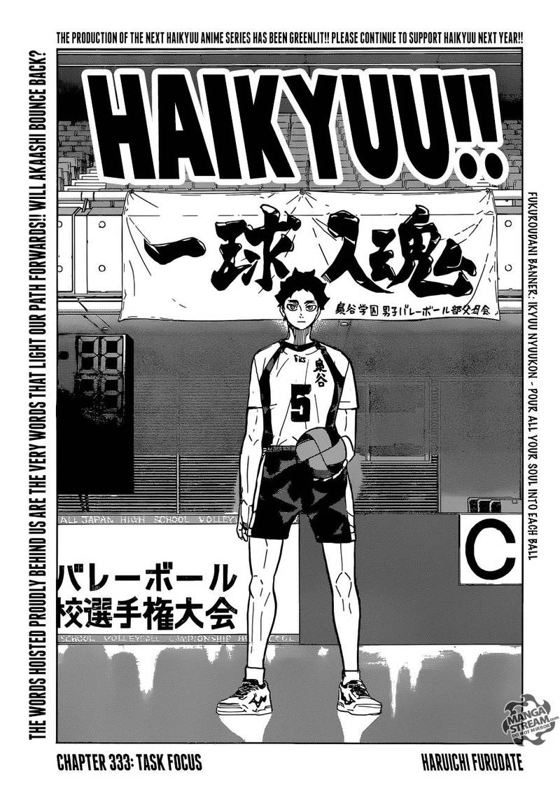 Haikyu Chapter 333 Page 1