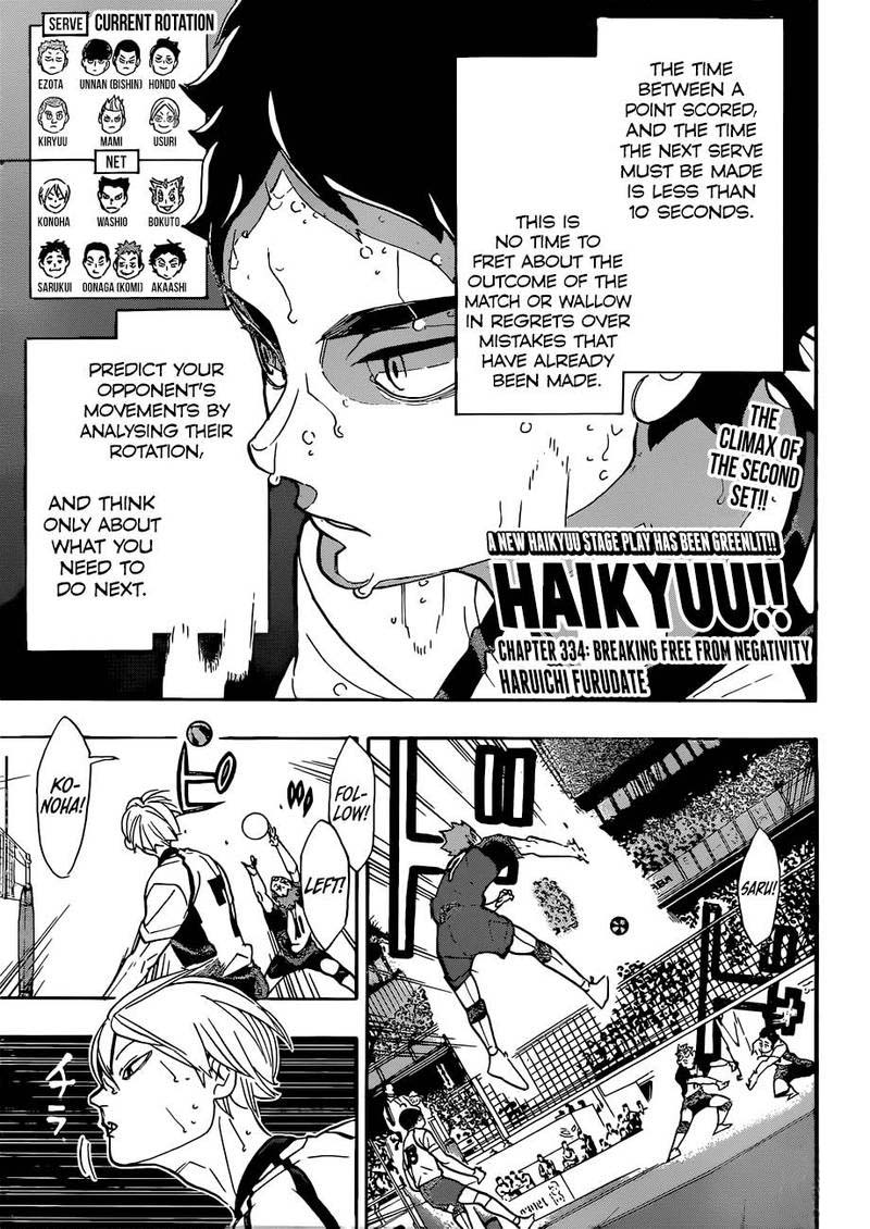 Haikyu Chapter 334 Page 1