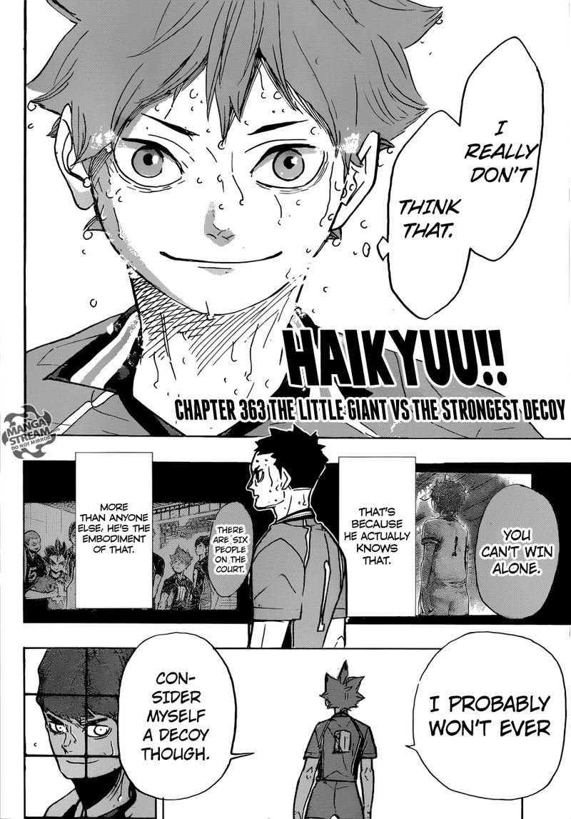 Haikyu Chapter 363 Page 2