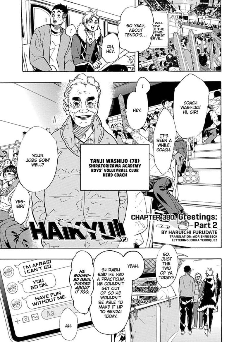 Haikyu Chapter 380 Page 1