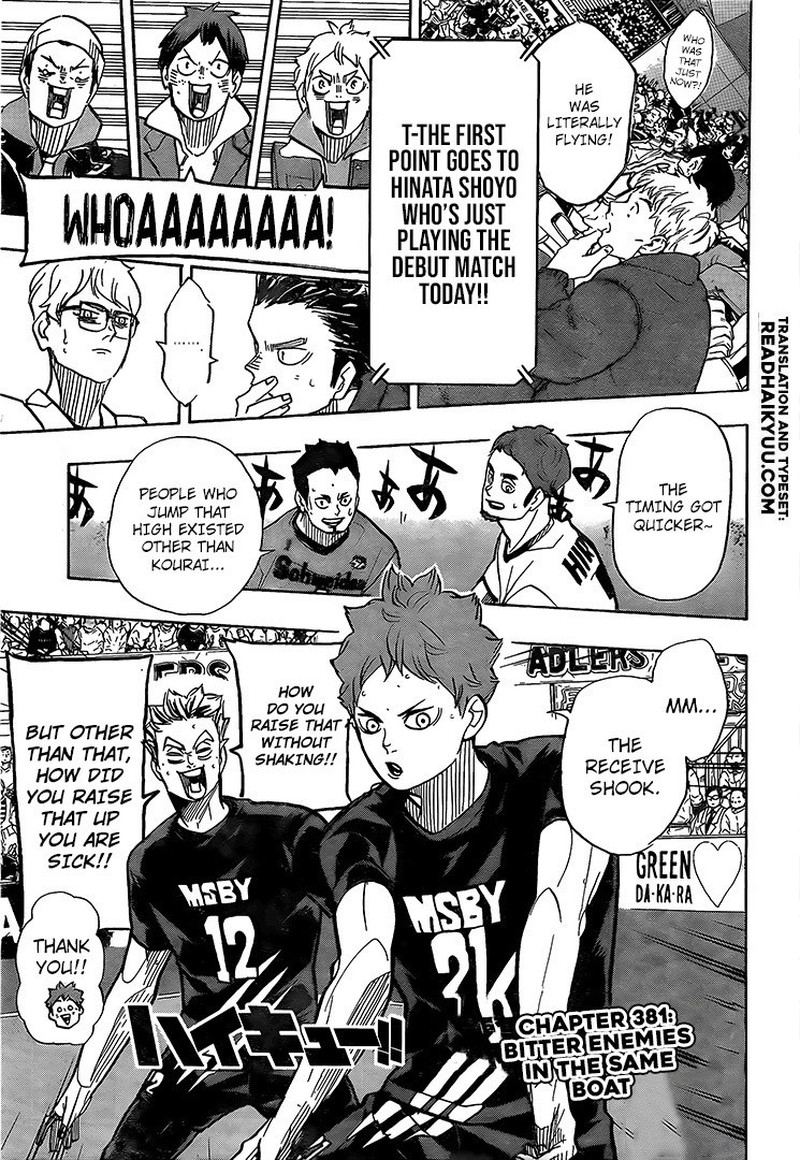 Haikyu Chapter 381 Page 1