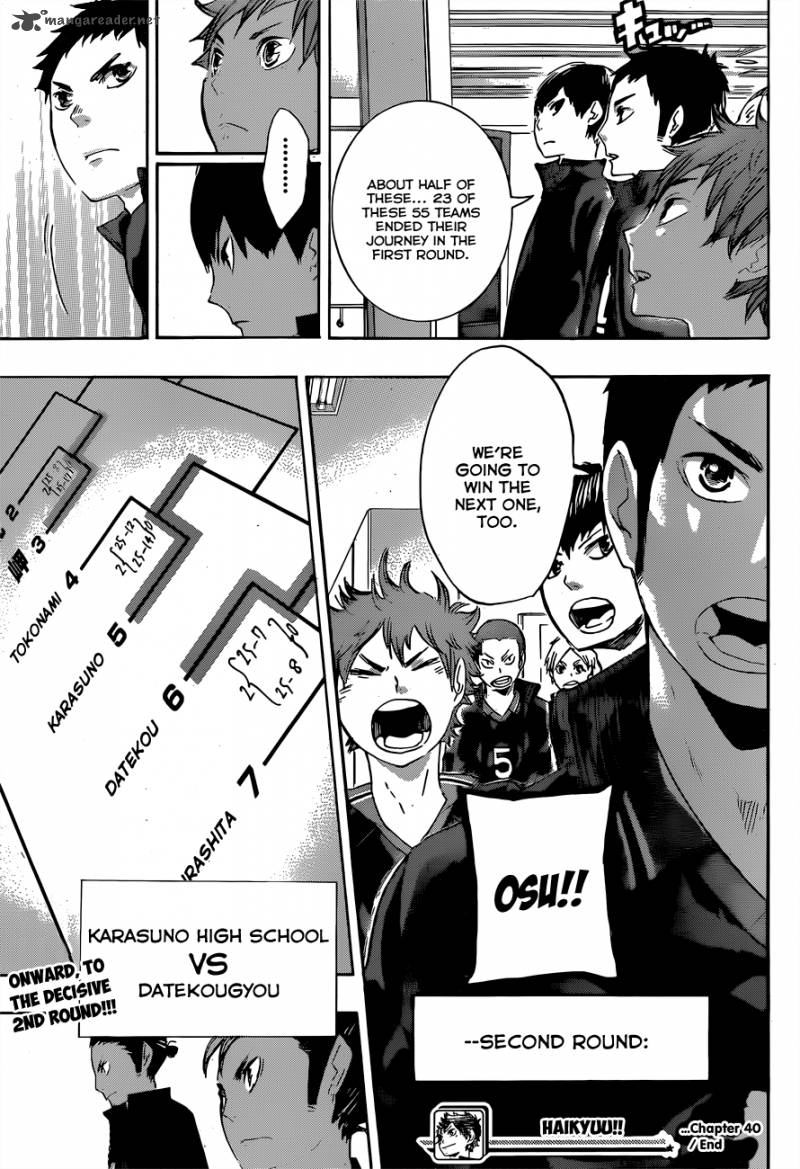 Haikyu Chapter 40 Page 20