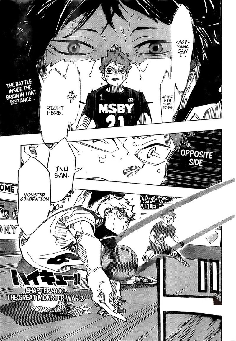 Haikyu Chapter 400 Page 1