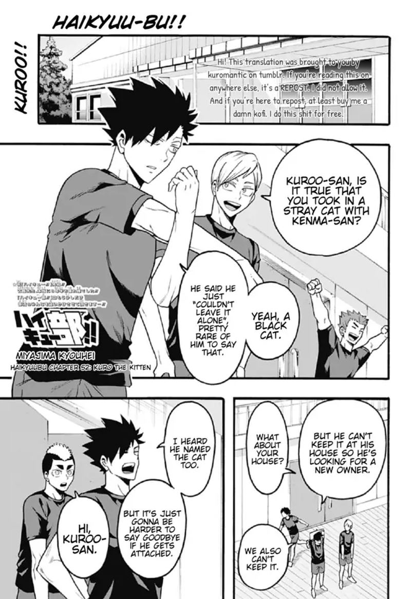 Haikyuu Bu Chapter 52 Page 1