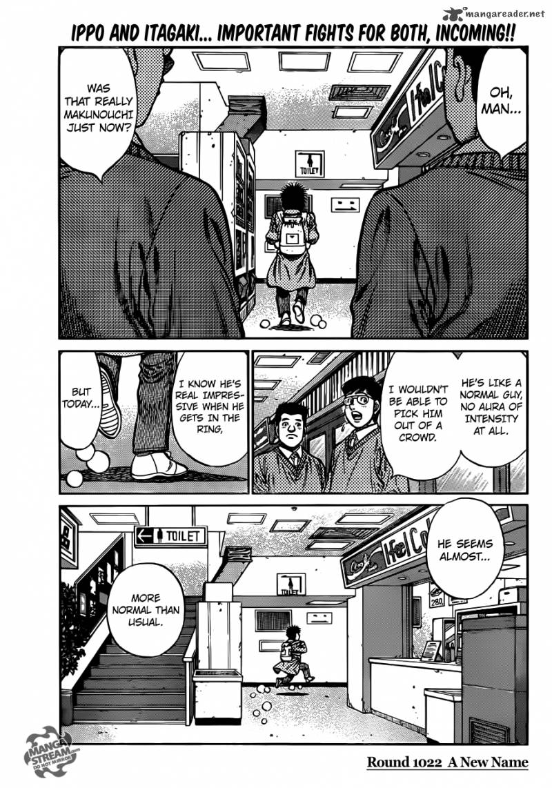 Hajime No Ippo Chapter 1022 Page 2