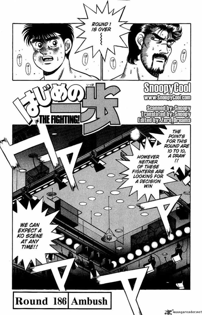 Hajime No Ippo Chapter 186 Page 1