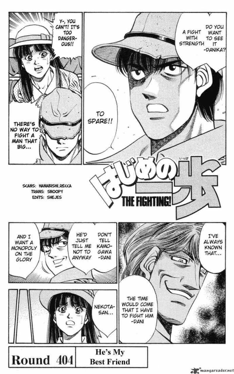 Hajime No Ippo Chapter 404 Page 1