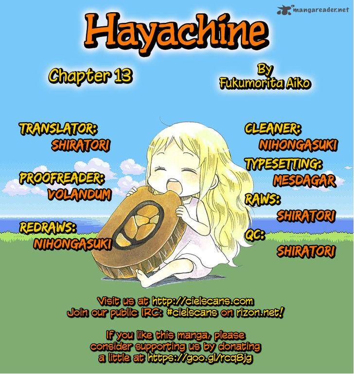 Hayachine Chapter 13 Page 1