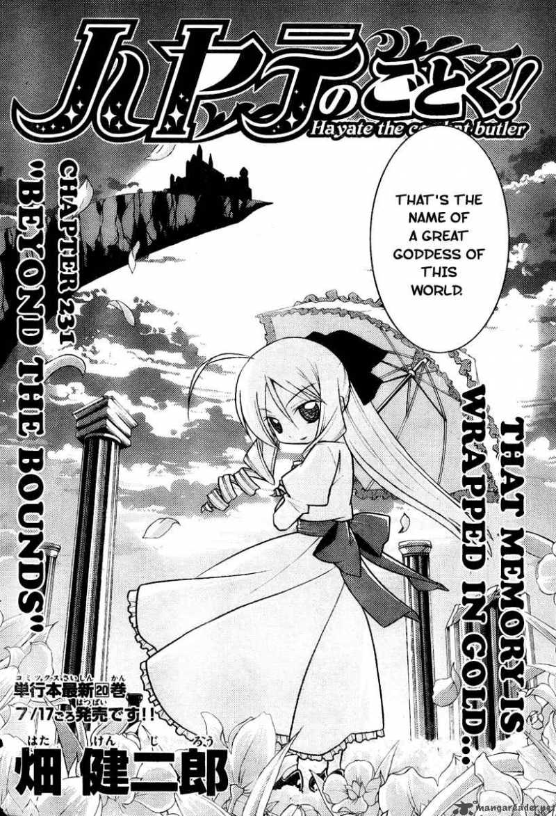 Hayate The Combat Butler Chapter 231 Page 2