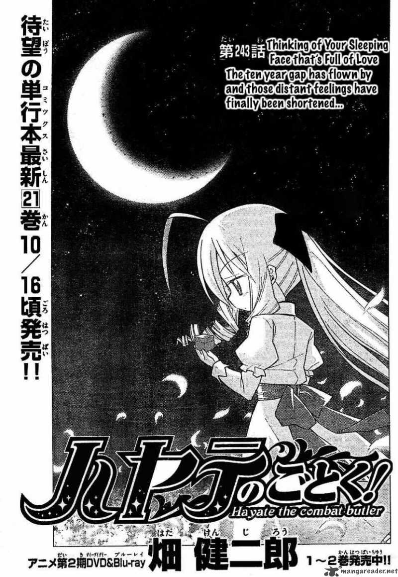 Hayate The Combat Butler Chapter 243 Page 1