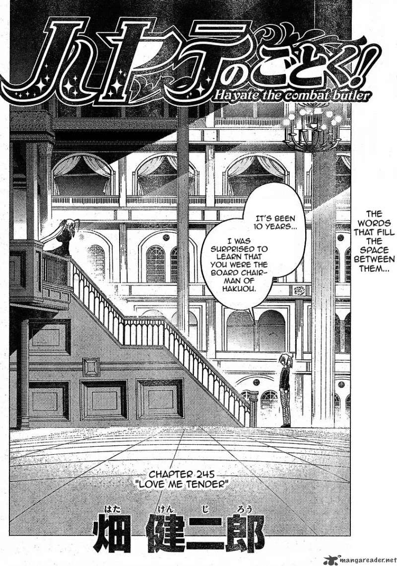 Hayate The Combat Butler Chapter 245 Page 2