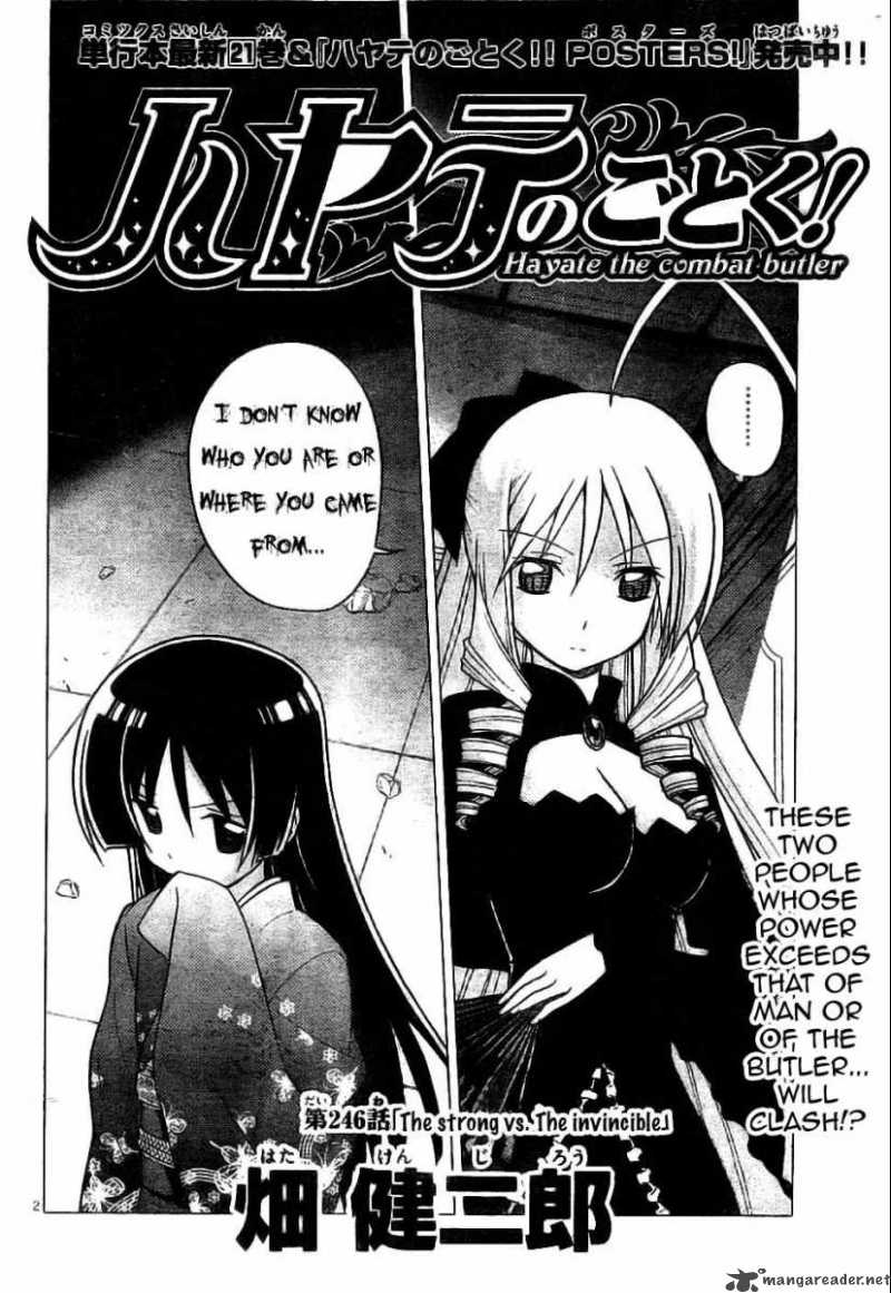 Hayate The Combat Butler Chapter 246 Page 2