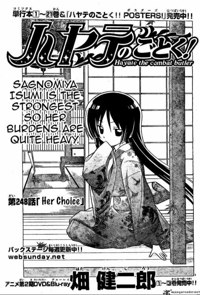 Hayate The Combat Butler Chapter 248 Page 1