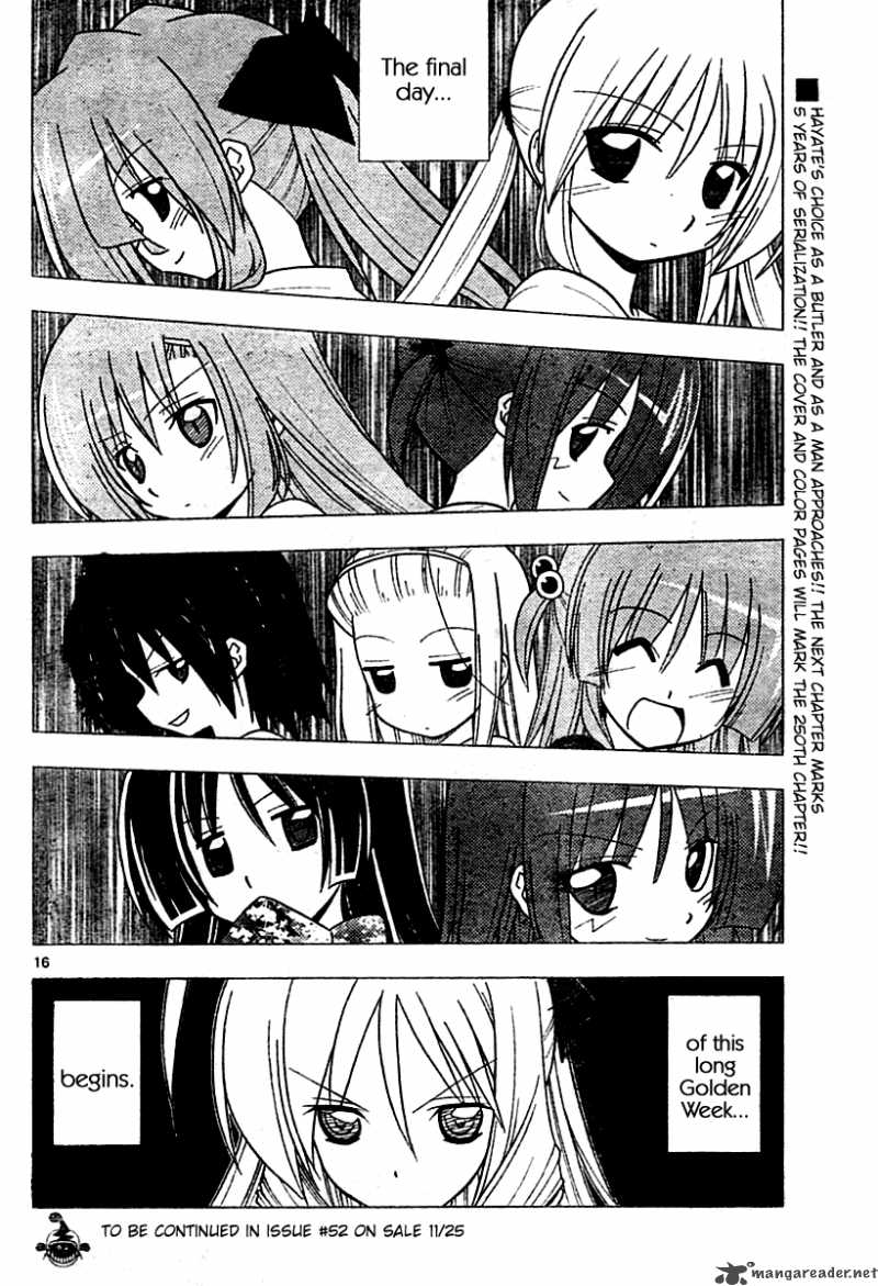 Hayate The Combat Butler Chapter 249 Page 16