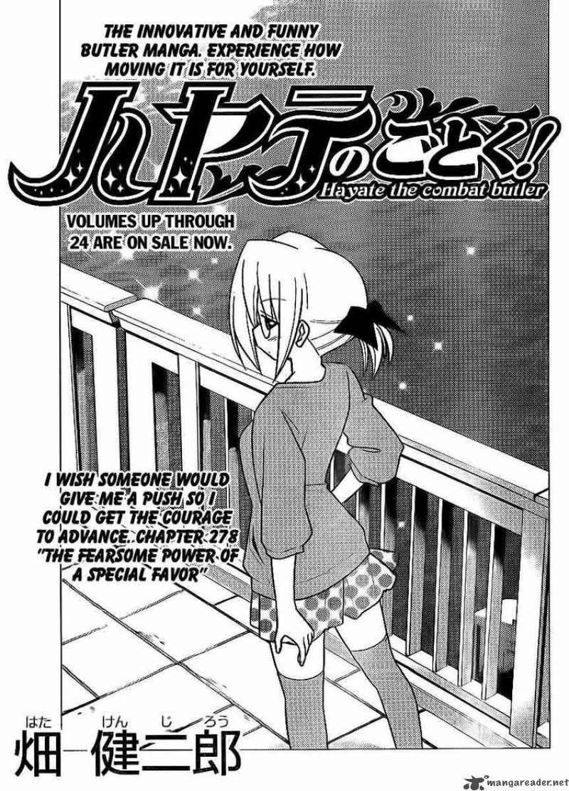 Hayate The Combat Butler Chapter 278 Page 3