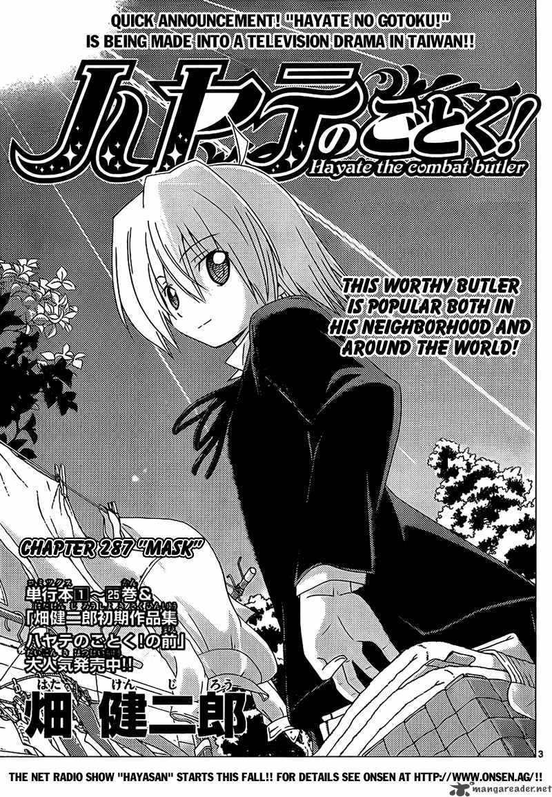 Hayate The Combat Butler Chapter 287 Page 4