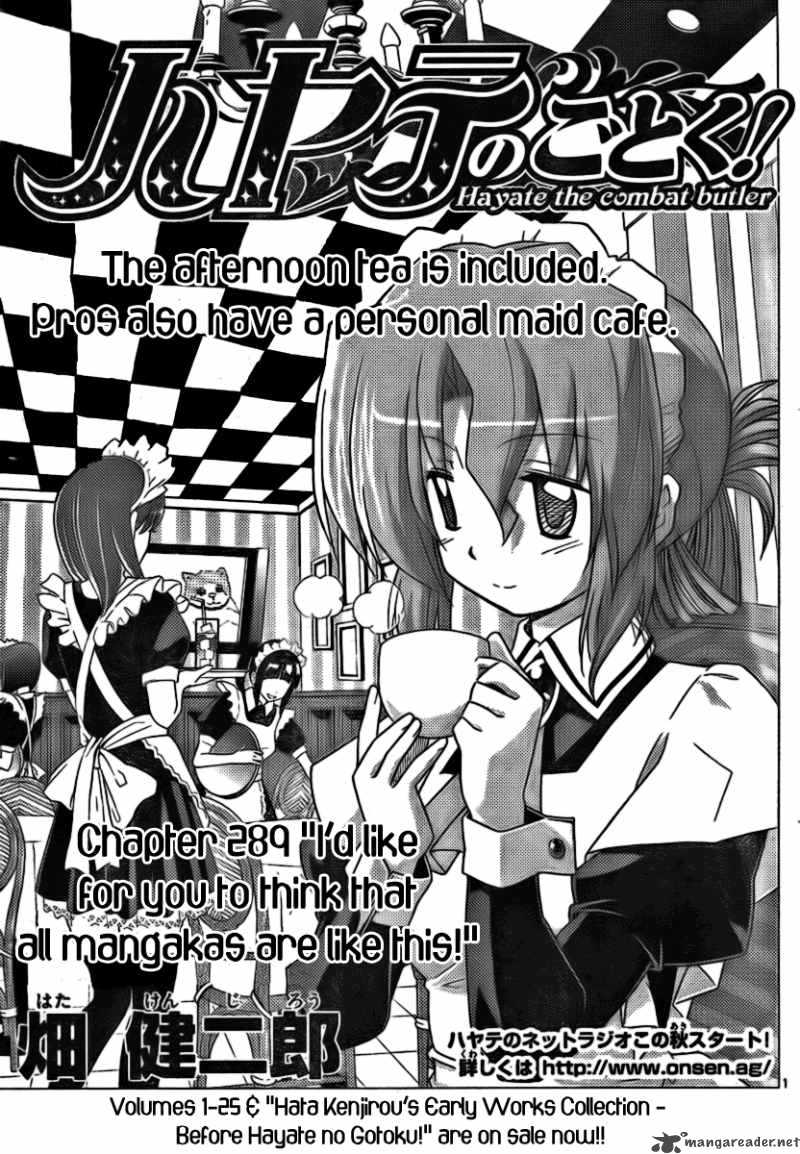Hayate The Combat Butler Chapter 289 Page 1