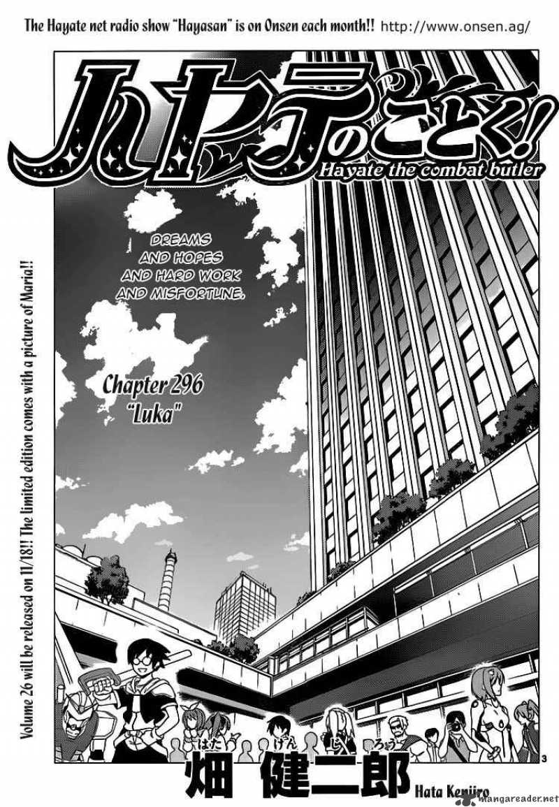 Hayate The Combat Butler Chapter 296 Page 3