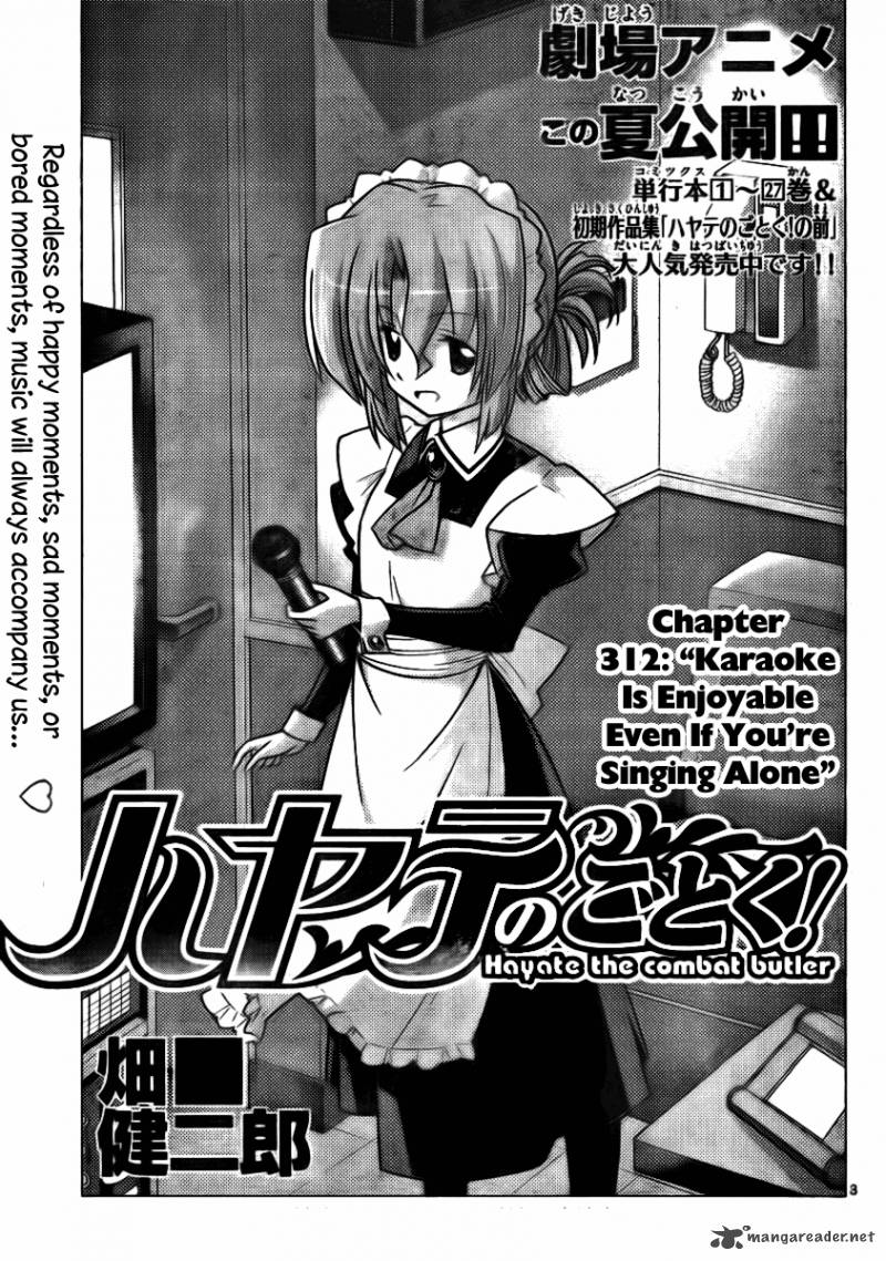 Hayate The Combat Butler Chapter 312 Page 3